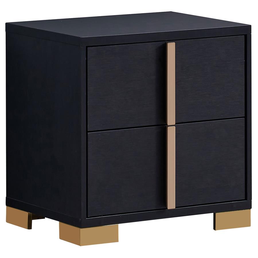 Marceline 2- Drawer Nightstand - Black