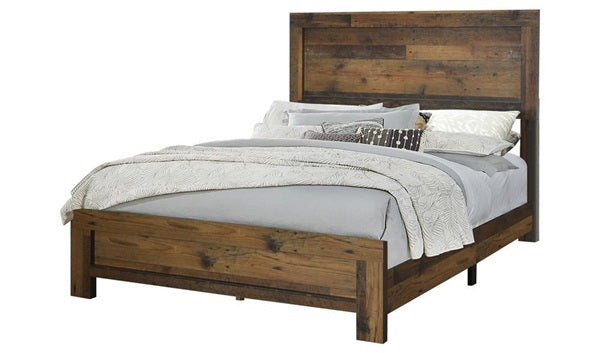 Sidney Queen Panel Bed Rustic Pine