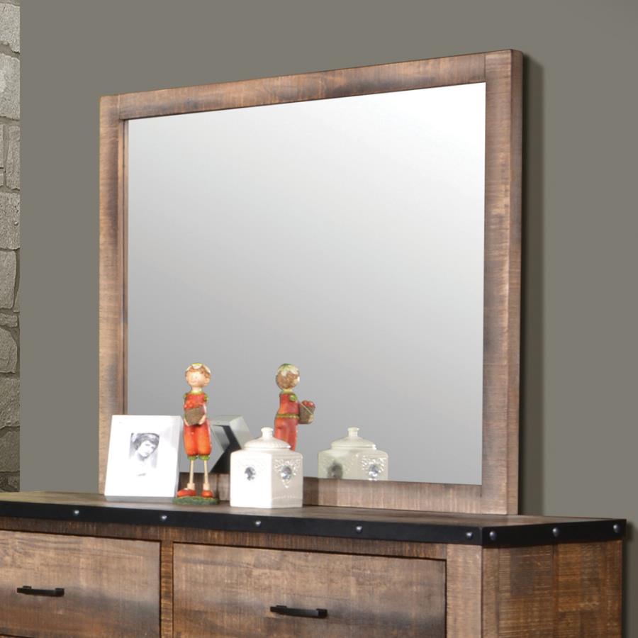 Sembene Rectangular Mirror Antique Multi-color