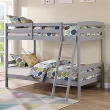 FM-BK002GY Candice Twin/Twin Bunk Bed -Grey