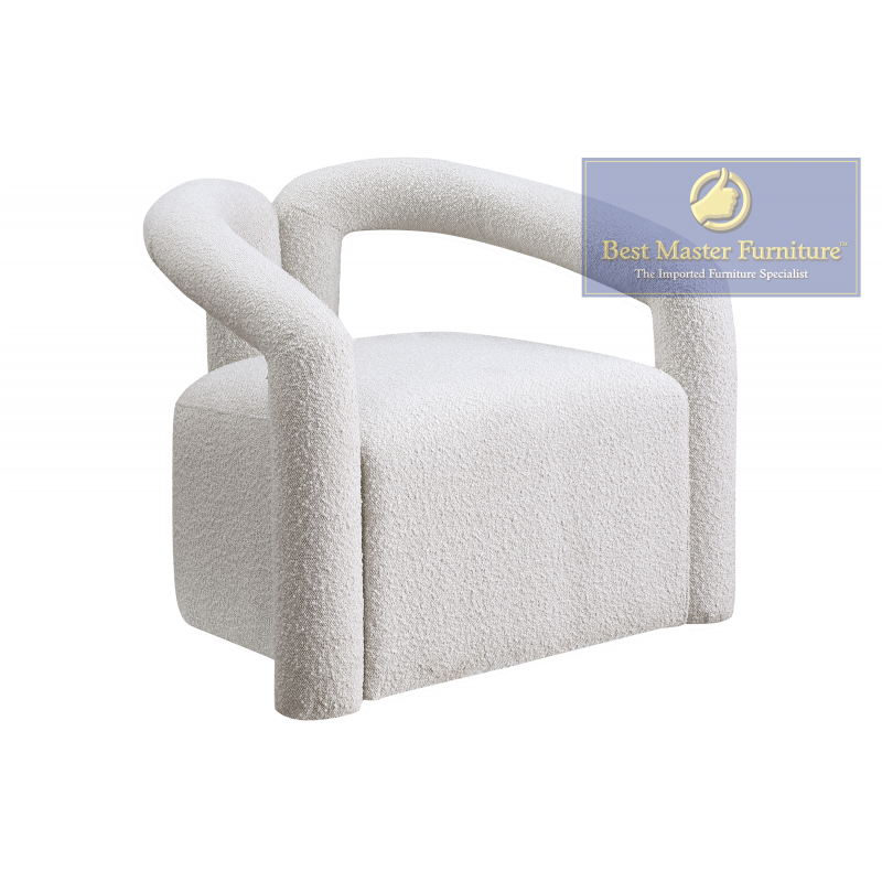 A822 Boucle Cream Chair