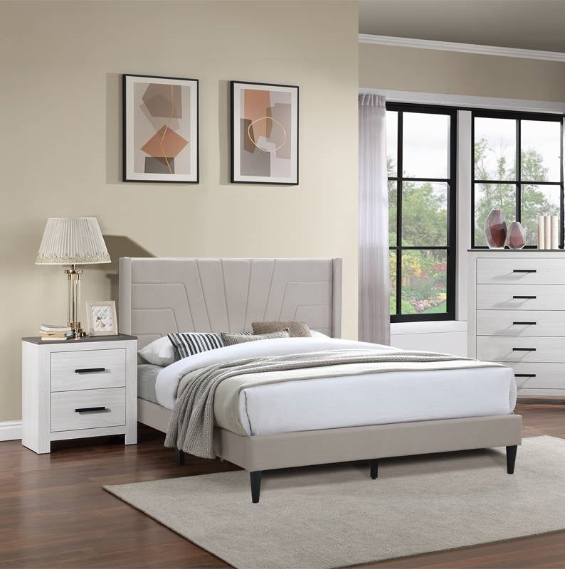 Laguna Bed Frame WITH MATTRESS - Beige
