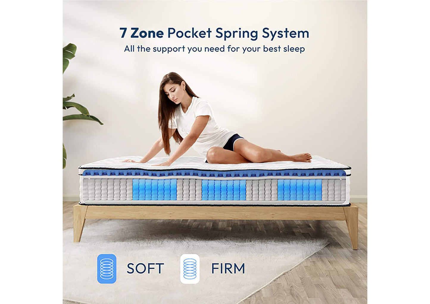 Salvia 12" Queen Hybrid Eurotop Pocket Coil Mattress