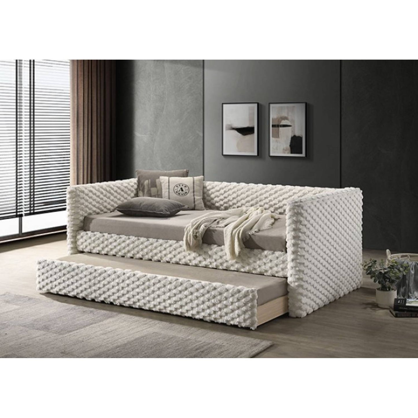 FM1201WH-BED Palmeri Twin Daybed w/ Trundle
