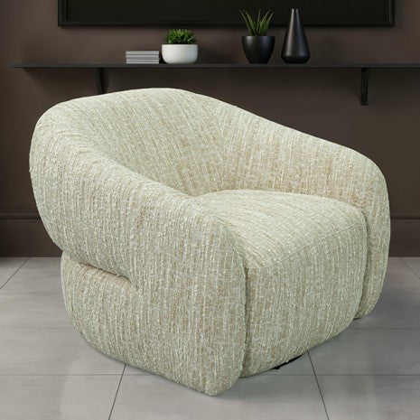 Pyrena beige fabric swivel Chair