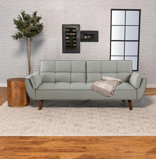 Caufield Biscuit-tufted Sofa Bed -Grey