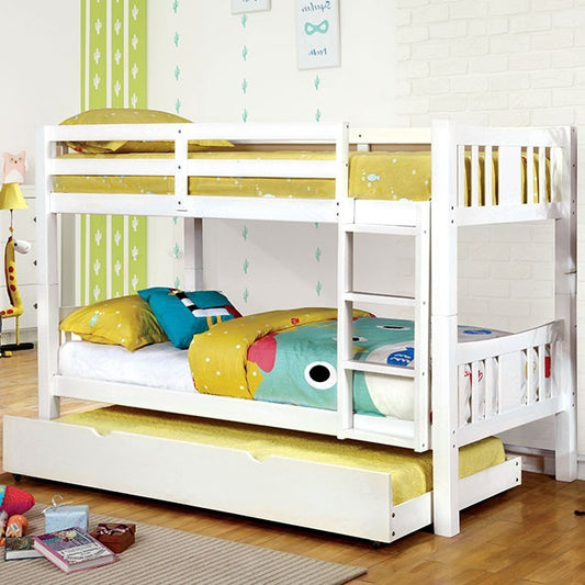 Cameron Twin/Twin Bunk Bed - White