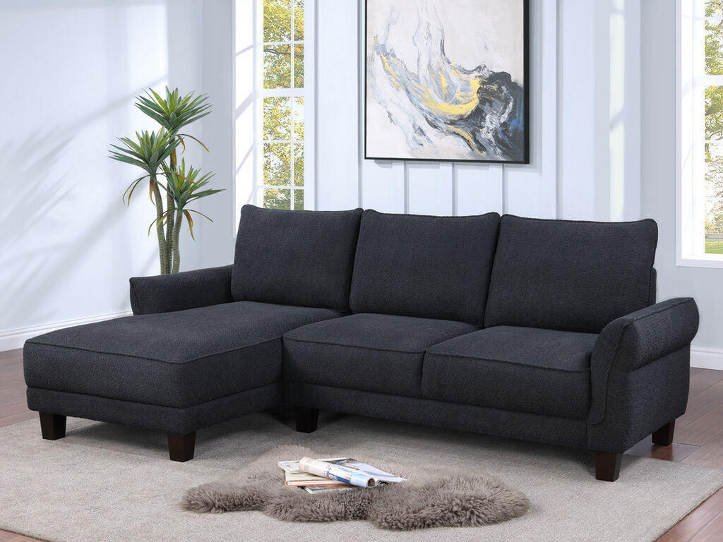 Bella 96" Boucle Sectional Sofa with Left-Facing Chaise