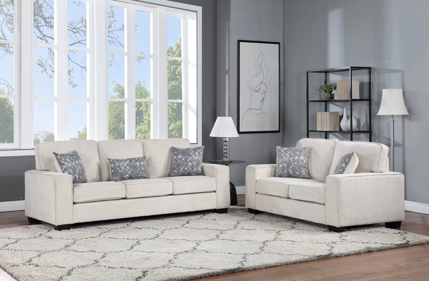 Bexley 2-Pc Sofa and Loveseat Set