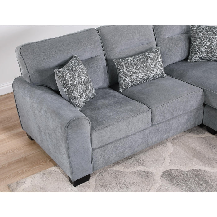8209 Phelps reversible Sectional with Accent Pillows