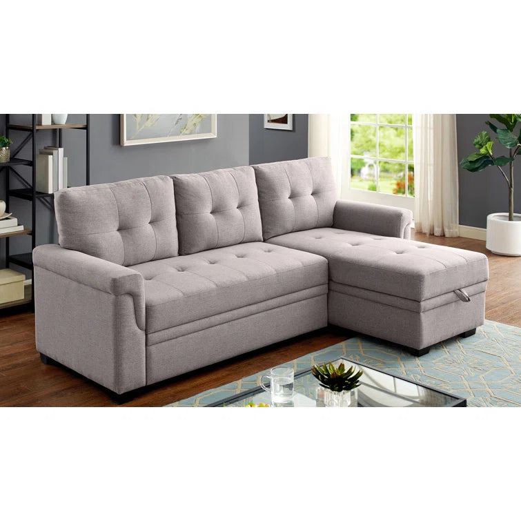Easton Sectional Sofa Bed with Storage
