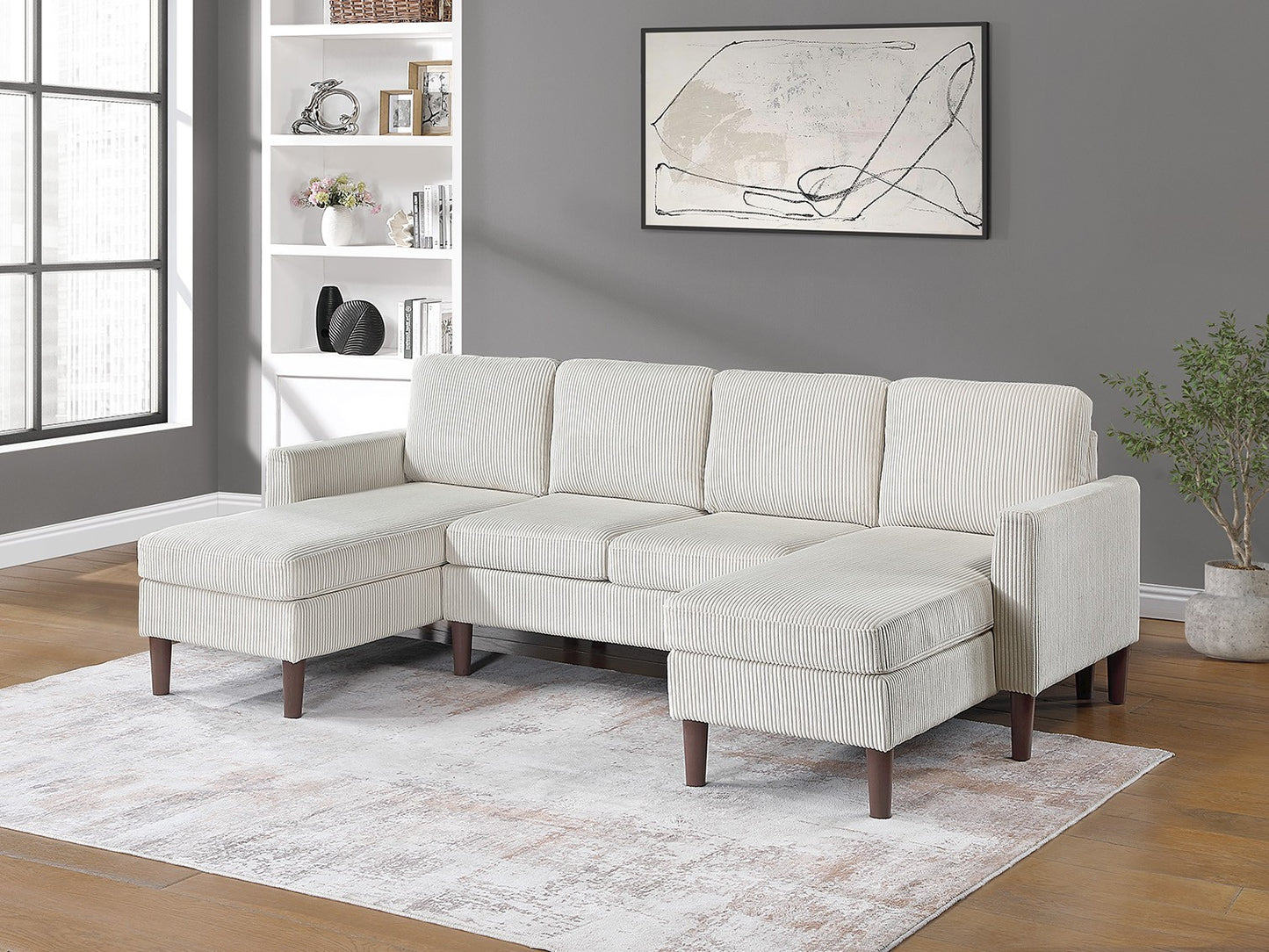 F8472 4pc Sectional - Beige