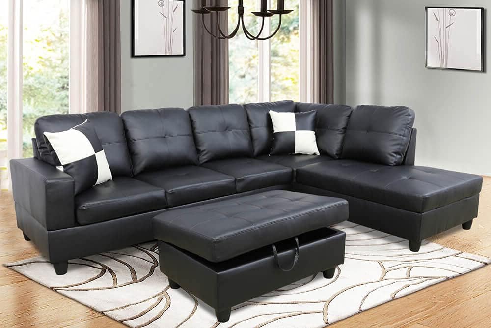 Modus 2-Piece Sectional - Black