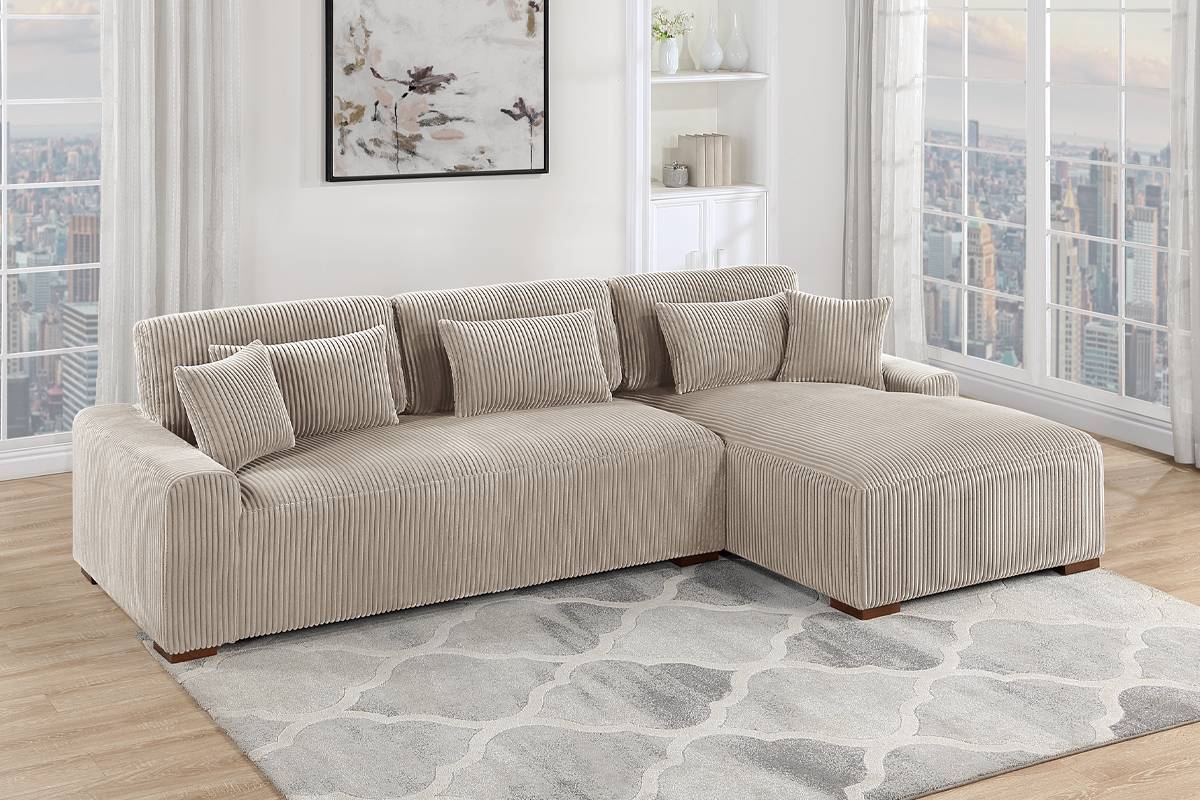 F8456 Aria 2-Piece Modern Sectional XL