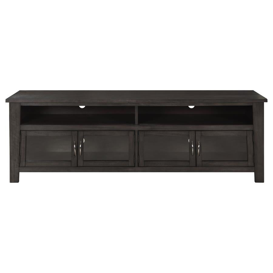 72" 4-door TV Console Dark Grey
