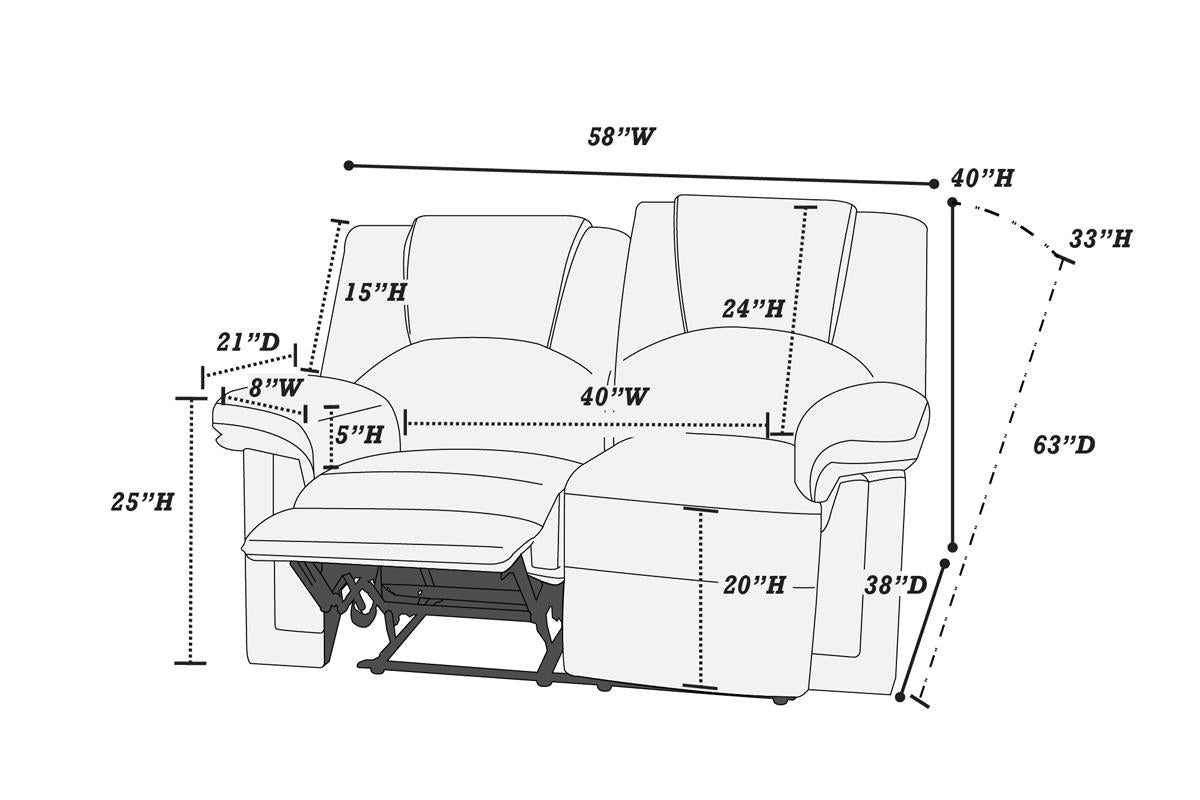 Motion Loveseat PDX-F6671