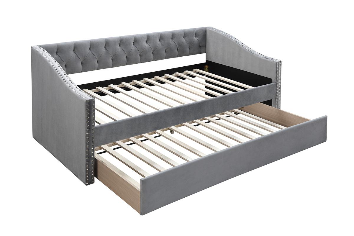 Corbin Daybed with Trundle - Grey