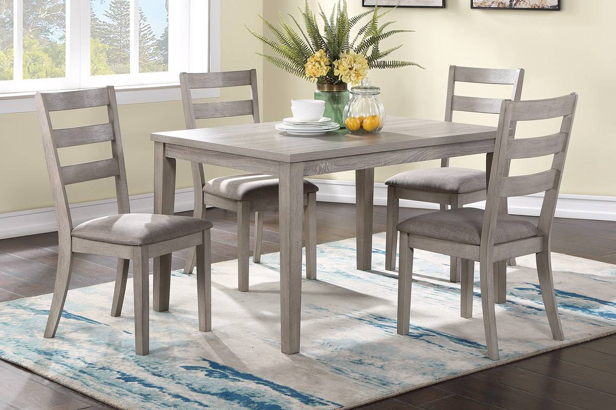 F2602 Bradford 5-PC Dining Set - Grey