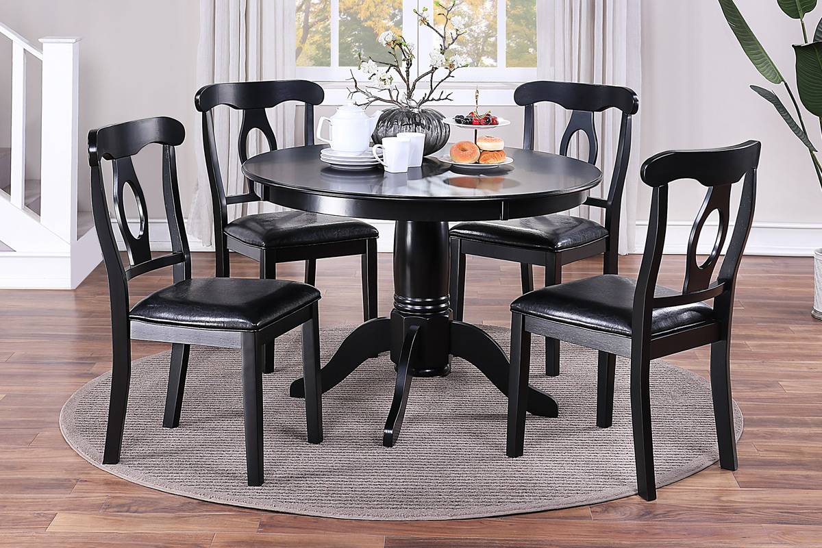Sera 5-PC DINING SET - BLACK