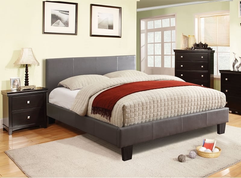 Winn Park Bed Frame WITH MATTRESS - Grey