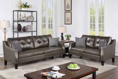 Silas 2-PC Sofa Set - Grey