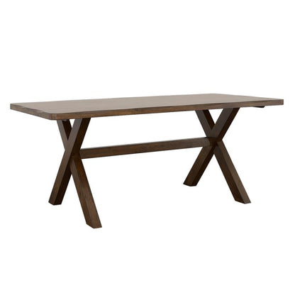 Alston X-shaped Dining Table Knotty Nutmeg