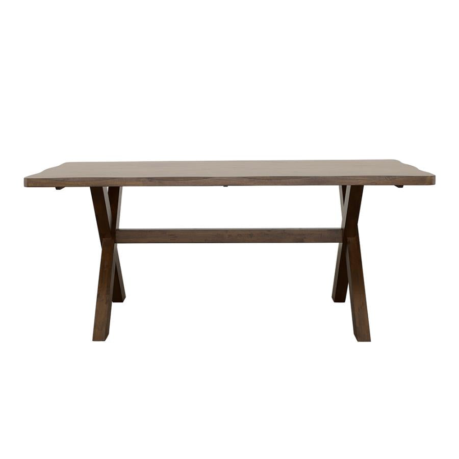 Alston X-shaped Dining Table Knotty Nutmeg