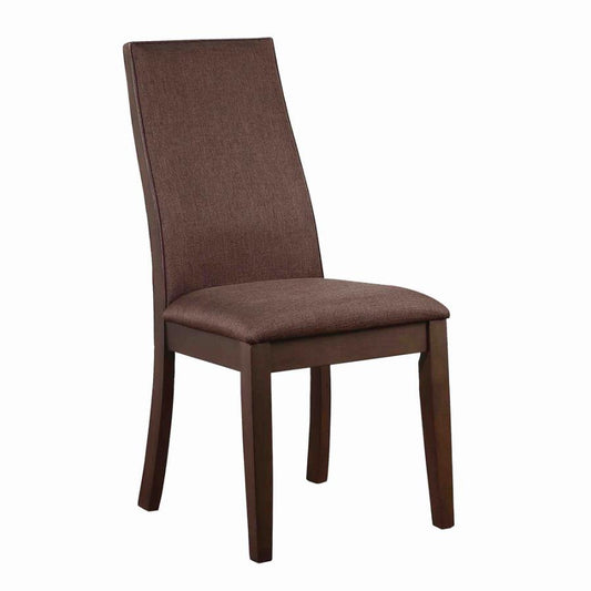 Spring Creek Upholstered Side Chairs Rich Cocoa Brown (Set of 2)