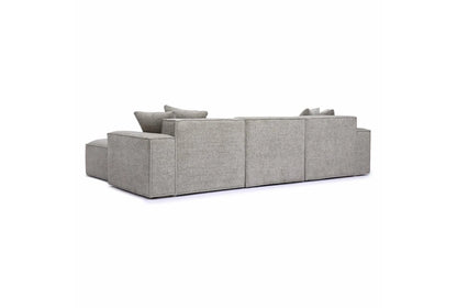 Mindy Taupe $-PC Chenille Basketweave Modular Sectional