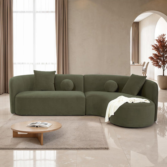 FM61115GR-SECTRevello Olive Green Sectional