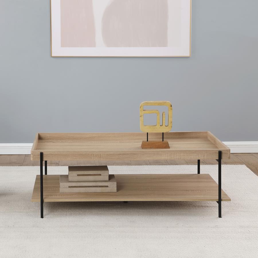 Fallon Rectangular Wood Coffee Table