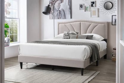 F9655Q Queen Platform Bed & Queen Mattress Combo