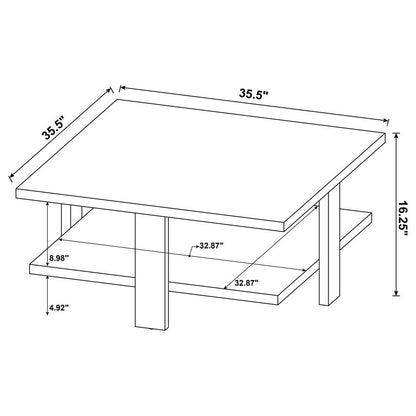 Dawn Square Coffee Table Mango Brown