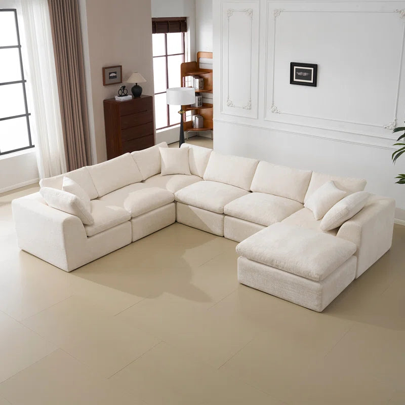 Zia 7-Pc Oversized Modular Sectional Sofa