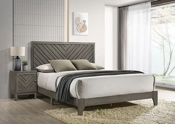 TM7501GY-Q Vitas Gray Contemporary Queen Bed