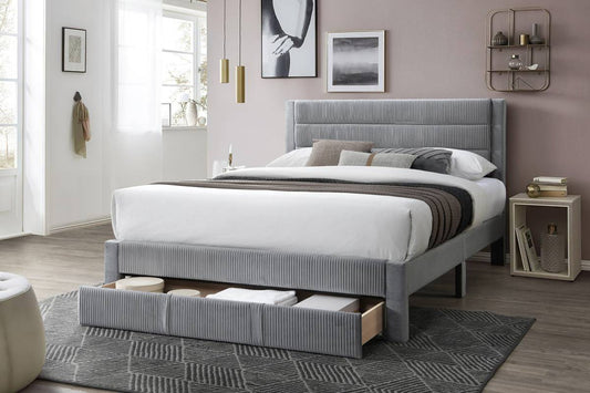 F9657Q Queen Platform Bed with Storage