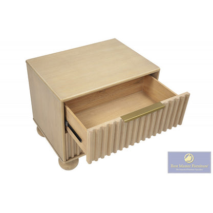 DP305 Natural Wood Nightstand