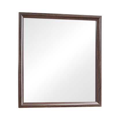Brandon Framed Mirror Medium Warm Brown
