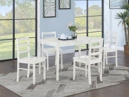 Lavinia 5PC Dining Set -White