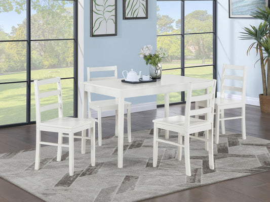 Lavinia 5PC Dining Set -White