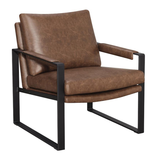 Rosalind Upholstered Accent Chair - Brown