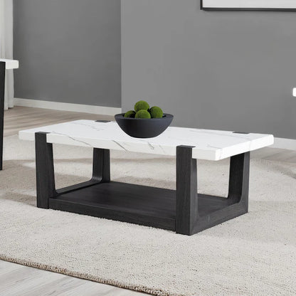FM44010 SundbryCoffee Table- White and Black