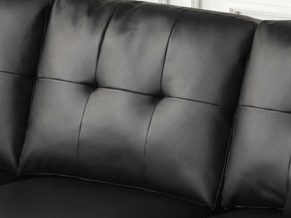 Sorenza 75"W Reversible Sectional Sofa Chaise with LED Light,USB Port, Pillows