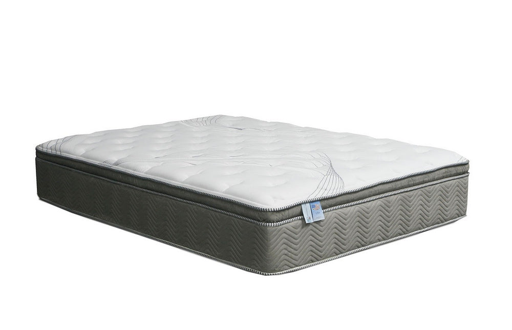 Remi Queen Platform bed with LED and Queen Pillowtop Mattress