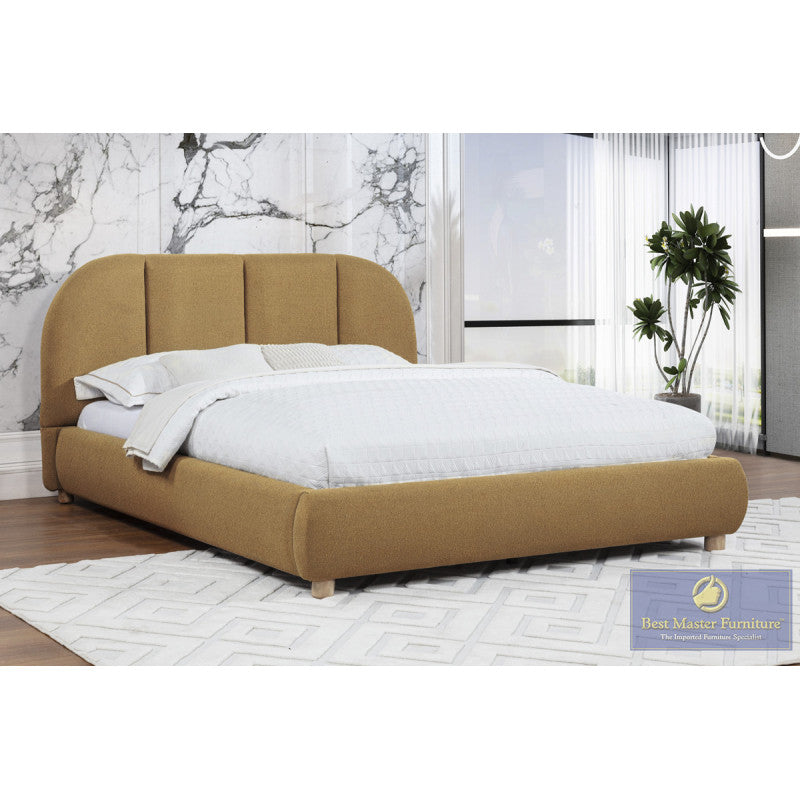 CT-05 Chanel Queen Platform Bed- Golden Brown