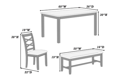 F2619 6-pc Dining set