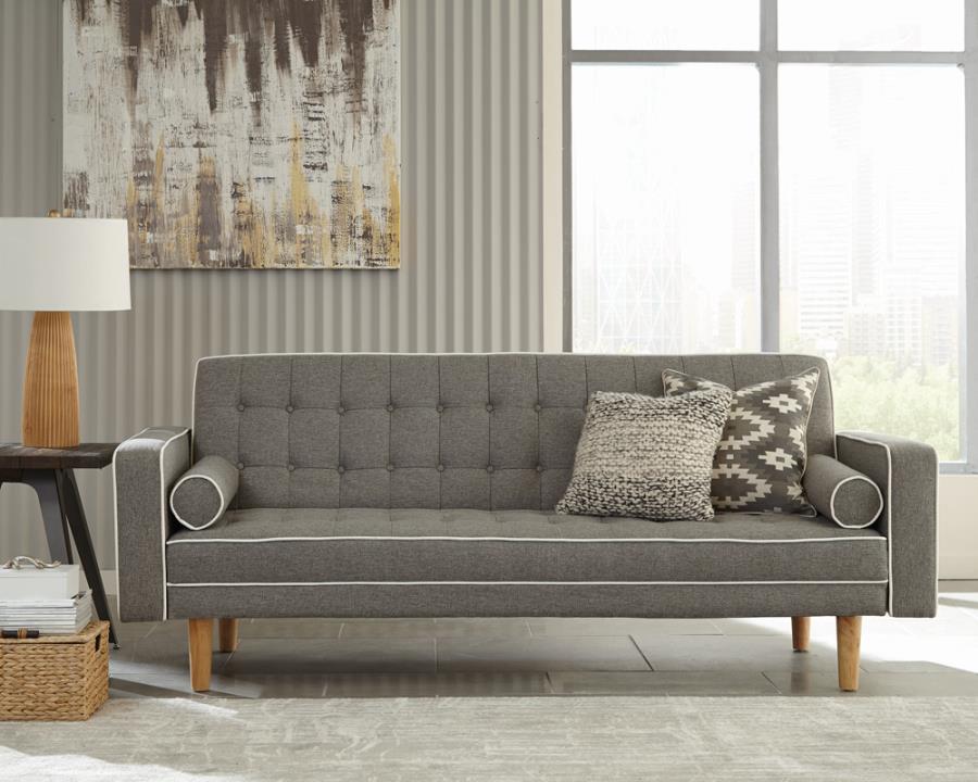 Lassen Tufted Upholstered Sofa Bed - Grey
