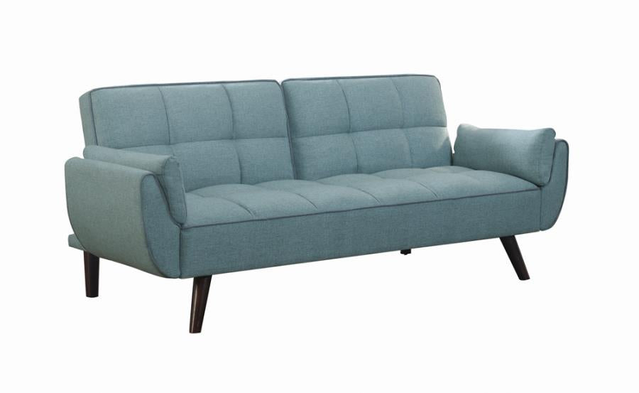 Caufield Biscuit-tufted Sofa Bed - Turquoise Blue