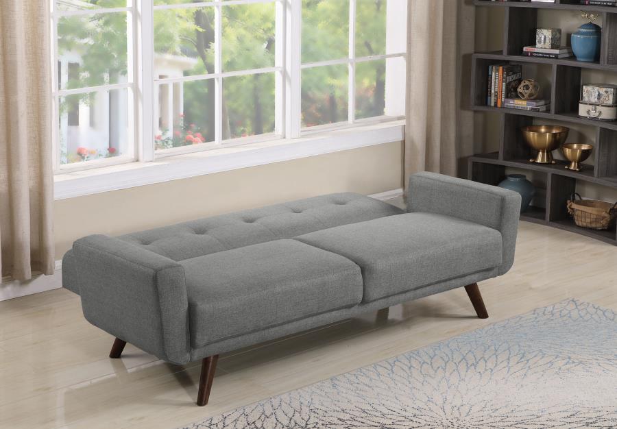 Hilda Tufted Upholstered Sofa Bed - Grey