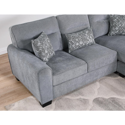 8209 Phelps reversible Sectional with Accent Pillows